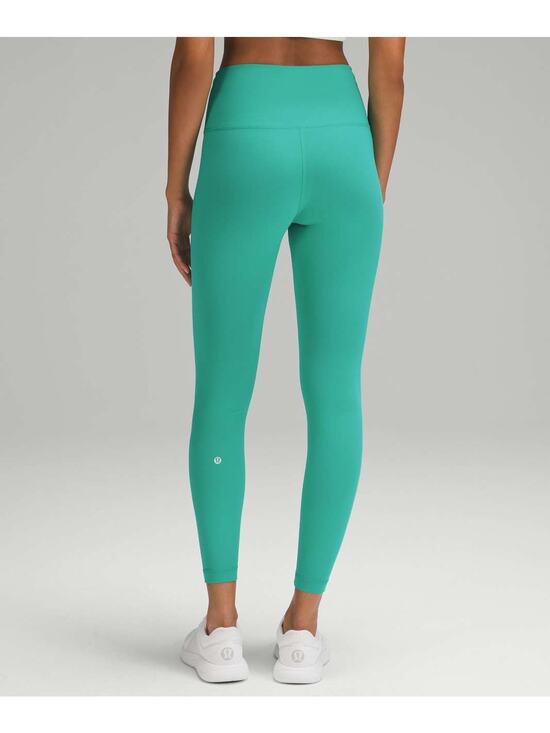 lululemon athletica Pants - Lululemon Wunder Train Teal Green High-Rise Crop Athletic Leggings Size 6